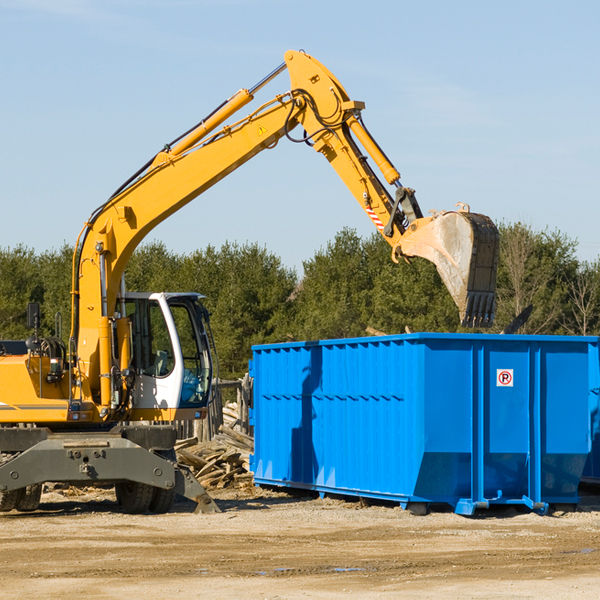 are there any restrictions on where a residential dumpster can be placed in Ridgewood